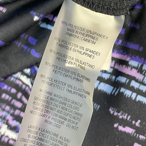 EP New York Womens XL Texture Print Black Multi Golf Skort Pull On Stretch - Picture 4 of 9